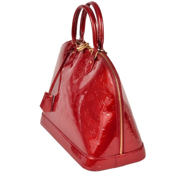 LOUIS VUITTON Red Monogram Alma Bag - Picture 2 of 9